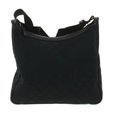 Gucci GG Canvas Shoulder Bag Black 131211 yk6108