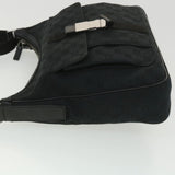 Gucci GG Canvas Shoulder Bag Black 131211 yk6108