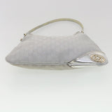 Gucci GG Canvas Shoulder Bag Silver 169947 yk6144B