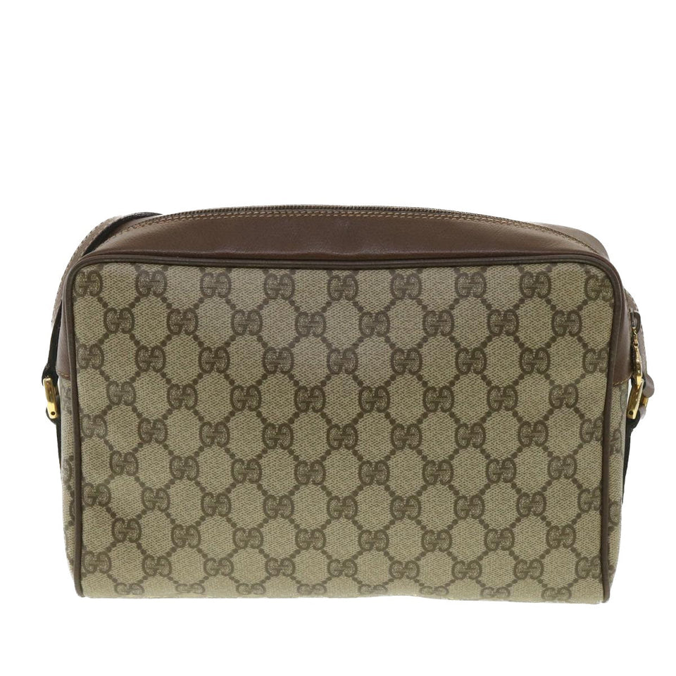 Gucci GG Canvas Web Sherry Line Shoulder Bag Red Beige Green 001.56 yk6153B