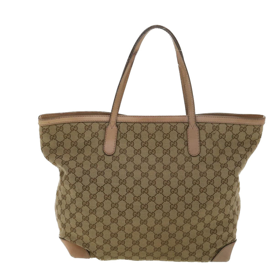 Gucci GG Canvas Tote Bag Beige 305585 yk6207B