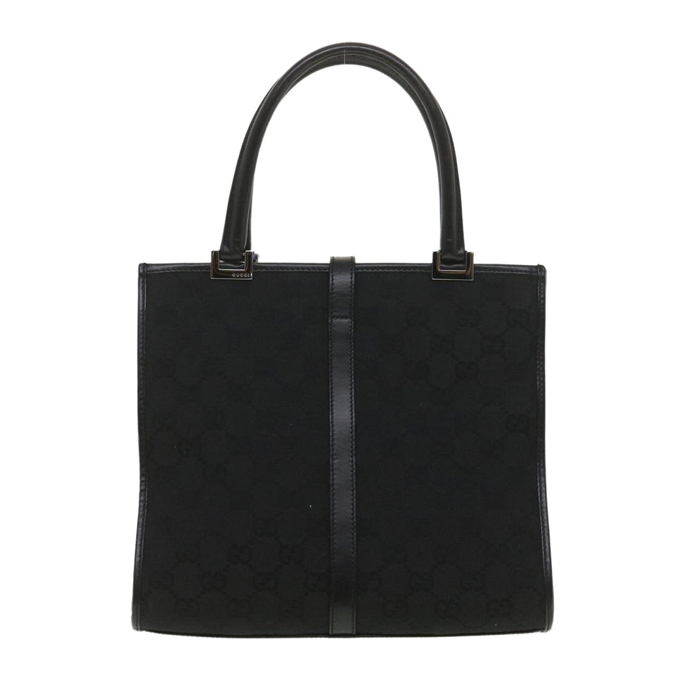 Gucci GG Canvas Jackie Hand Bag Black 01715/3444 yk6249