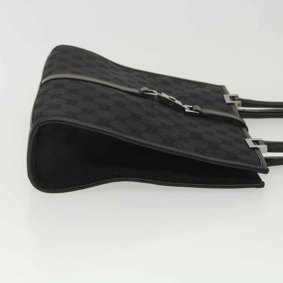 Gucci GG Canvas Jackie Hand Bag Black 01715/3444 yk6249