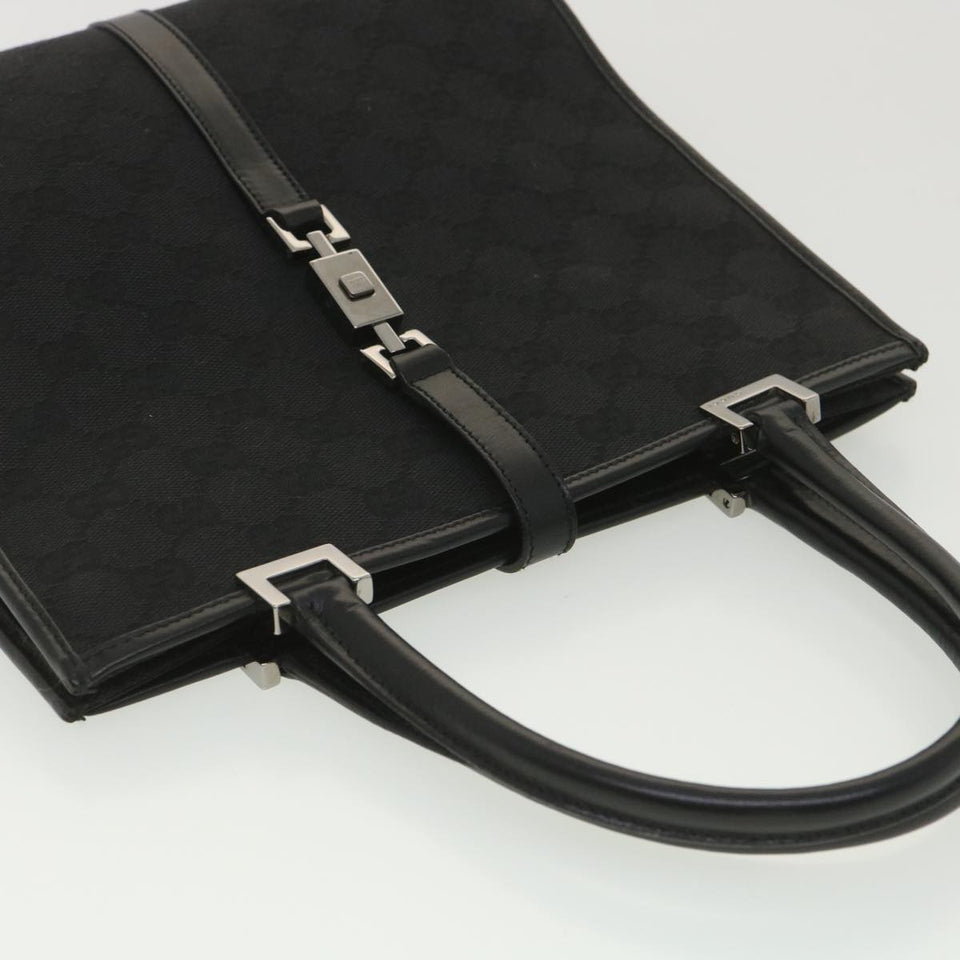 Gucci GG Canvas Jackie Hand Bag Black 01715/3444 yk6249