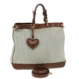 Gucci GG Canvas Hand Bag 2way Blue 282342 yk6270