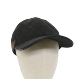 Gucci GG Canvas Web Sherry Line Cap XL Black Red Green 200035 yk6297