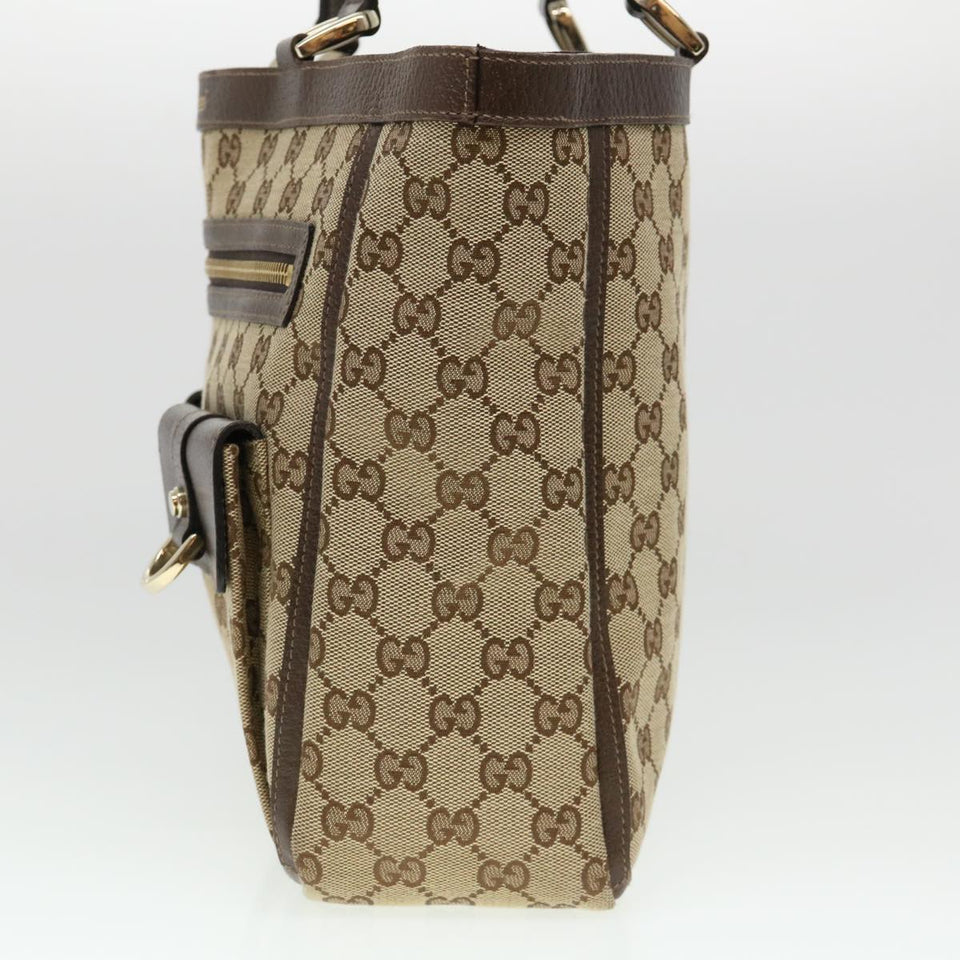 Gucci GG Canvas Abbey Tote Bag Beige 146247 yk6299