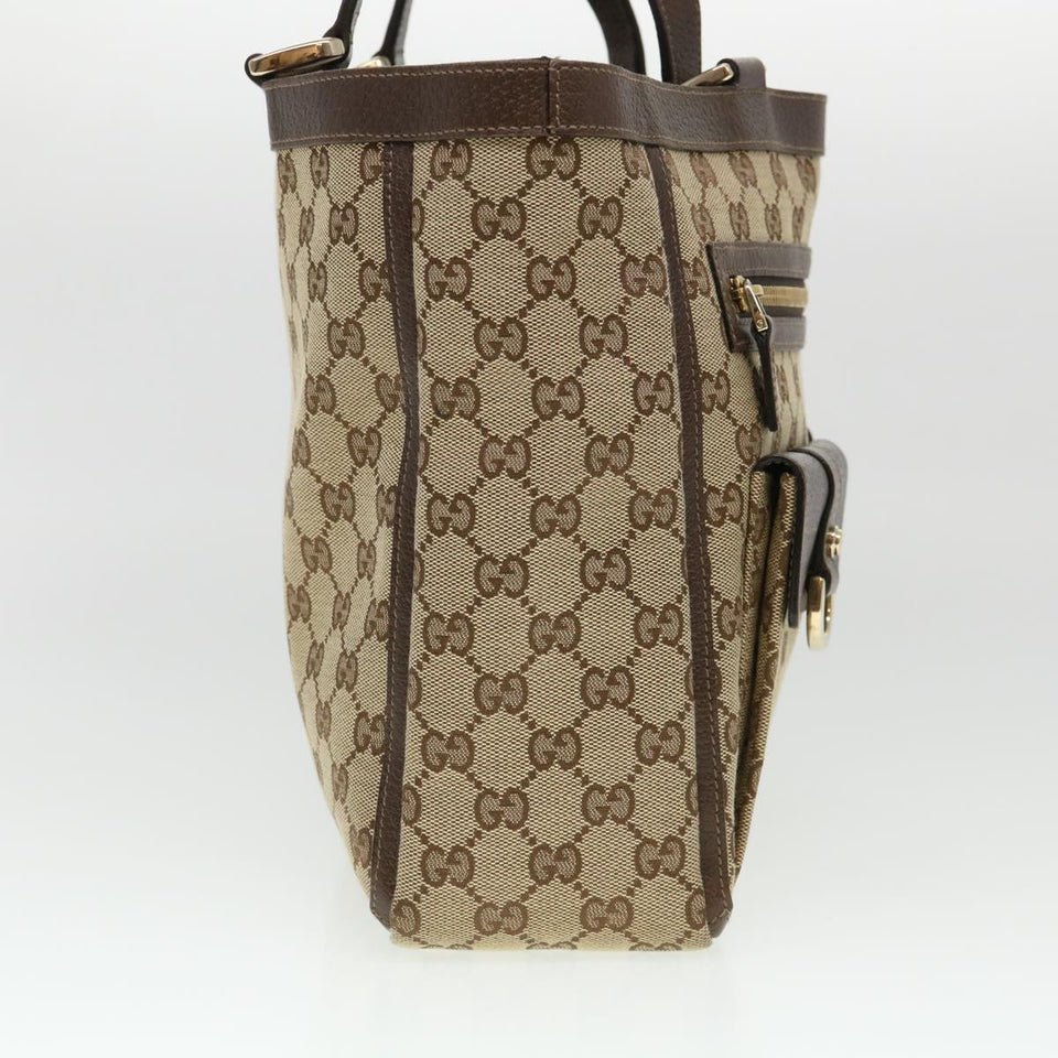 Gucci GG Canvas Abbey Tote Bag Beige 146247 yk6299