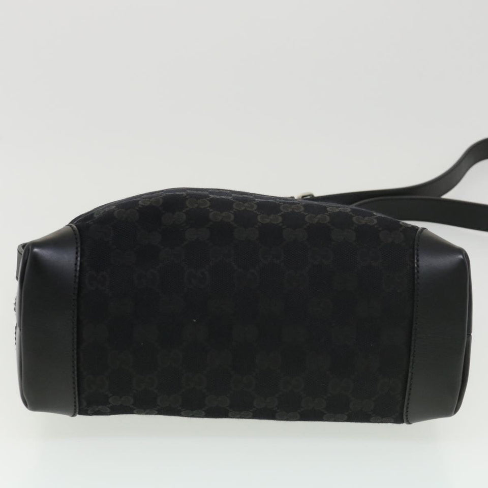 Gucci GG Canvas Shoulder Bag Black 337598 yk6342
