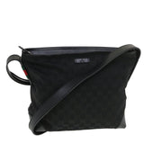 Gucci GG Canvas Shoulder Bag Black 337598 yk6342