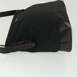 Gucci GG Canvas Shoulder Bag Black 337598 yk6342