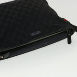 Gucci GG Canvas Shoulder Bag Black 337598 yk6342