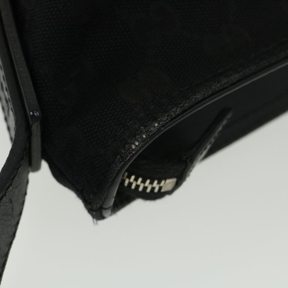 Gucci GG Canvas Shoulder Bag Black 337598 yk6342
