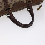 Gucci GG Canvas Hand Bag PVC Leather Beige yk6522