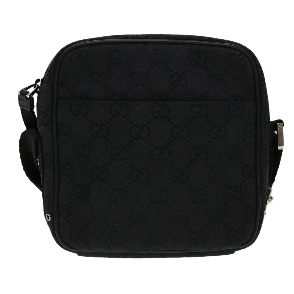 Gucci GG Canvas Jackie Shoulder Bag Black 90470 yk6565