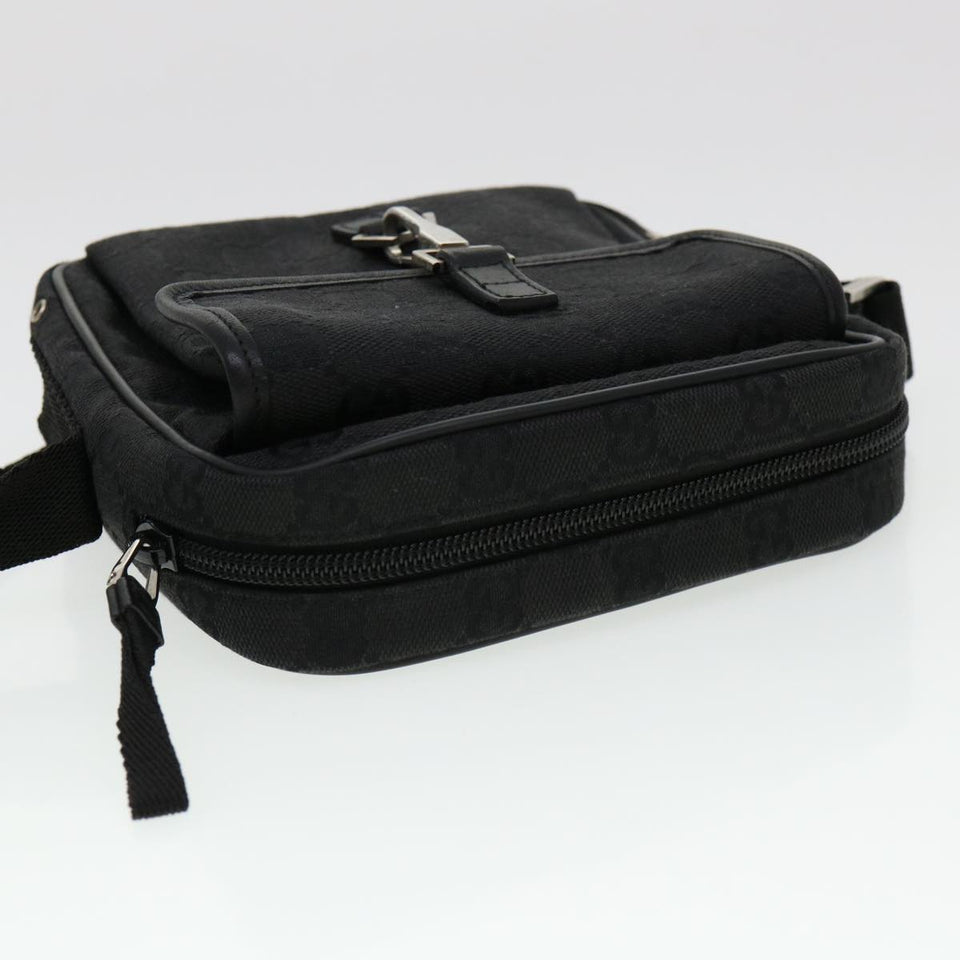 Gucci GG Canvas Jackie Shoulder Bag Black 90470 yk6565
