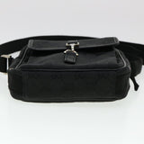 Gucci GG Canvas Jackie Shoulder Bag Black 90470 yk6565