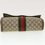 Gucci GG Canvas Web Sherry Line Clutch Bag Beige Red 89.01.007 yk6645B