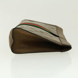 Gucci GG Canvas Web Sherry Line Clutch Bag Beige Red Green 89.01.002 yk6702