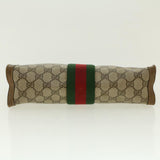 Gucci GG Canvas Web Sherry Line Clutch Bag Beige Red Green 89.01.002 yk6702