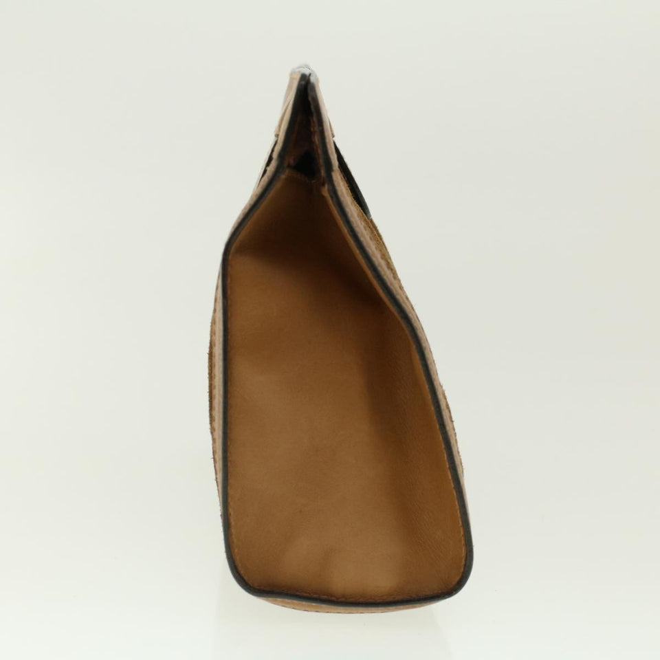 Gucci Web Sherry Line Clutch Bag Suede Brown Green Red 37.014.2126 yk6703