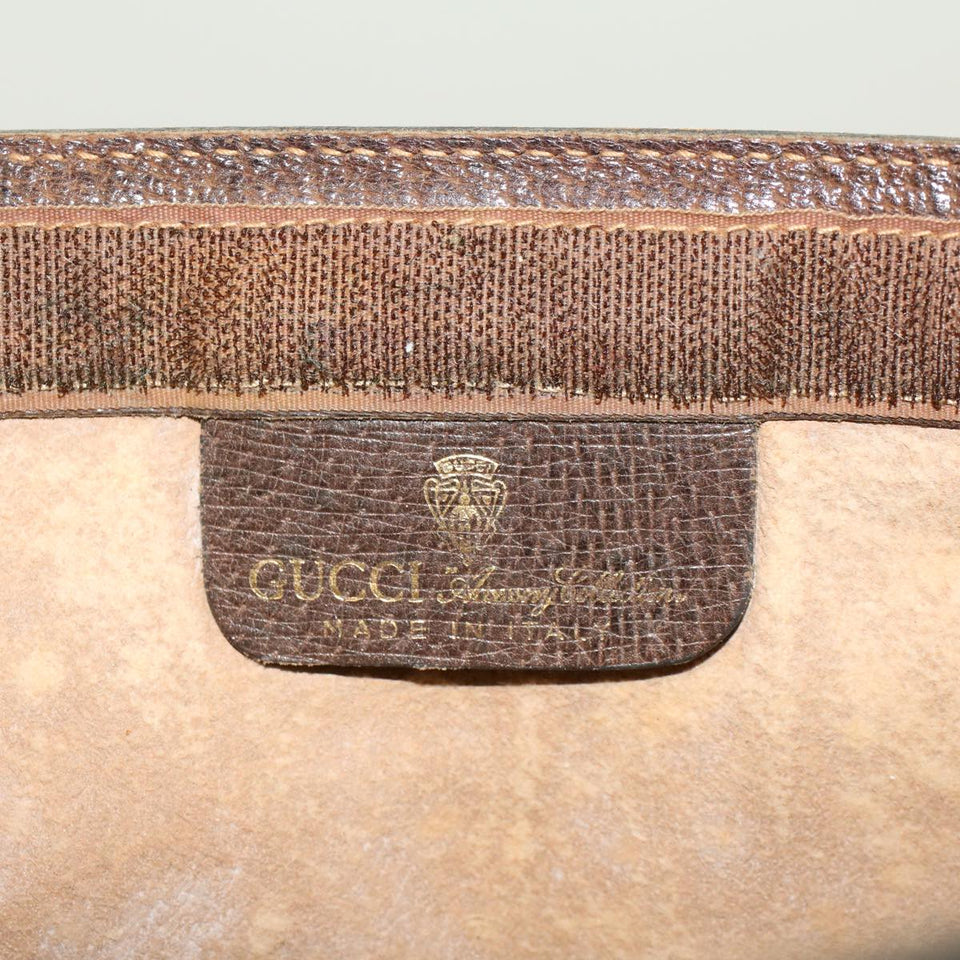 Gucci GG Canvas Web Sherry Line Clutch Bag Beige Red Green yk6708