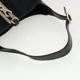Gucci GG Canvas Sherry Line Jackie Shoulder Bag Black White 0014057 yk6735B