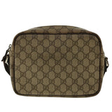 Gucci GG Canvas Shoulder Bag PVC Leather Beige 114291 yk6778