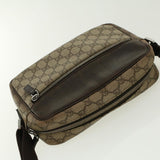 Gucci GG Canvas Shoulder Bag PVC Leather Beige 114291 yk6778