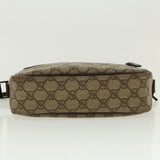 Gucci GG Canvas Shoulder Bag PVC Leather Beige 114291 yk6778