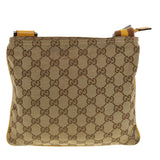 Gucci GG Canvas Sherry Line Shoulder Bag Beige Brown 146309 yk6879B