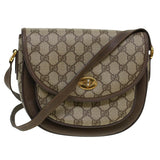 Gucci GG Canvas Turn Lock Shoulder Bag PVC Leather Beige 001.29.0930 yk6942