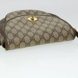 Gucci GG Canvas Turn Lock Shoulder Bag PVC Leather Beige 001.29.0930 yk6942