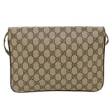 Gucci GG Canvas Shoulder Bag PVC Leather Beige yk6997B