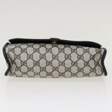 Gucci GG Canvas Sherry Line Clutch Bag Gray Red Navy 014.122 yk7022B