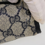 Gucci GG Canvas Sherry Line Clutch Bag Gray Red Navy 014.122 yk7022B