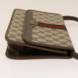 Gucci GG Canvas Web Sherry Line Shoulder Bag Beige Red Green yk7034B