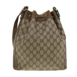 Gucci GG Canvas Web Sherry Line Shoulder Bag Beige Red 41.02.033 yk7043B