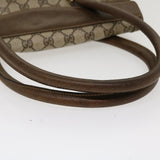 Gucci GG Canvas Hand Bag PVC Leather Beige yk7052B