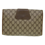 Gucci GG Canvas Web Sherry Line Clutch Bag Beige Red 89.01.030 yk7078B