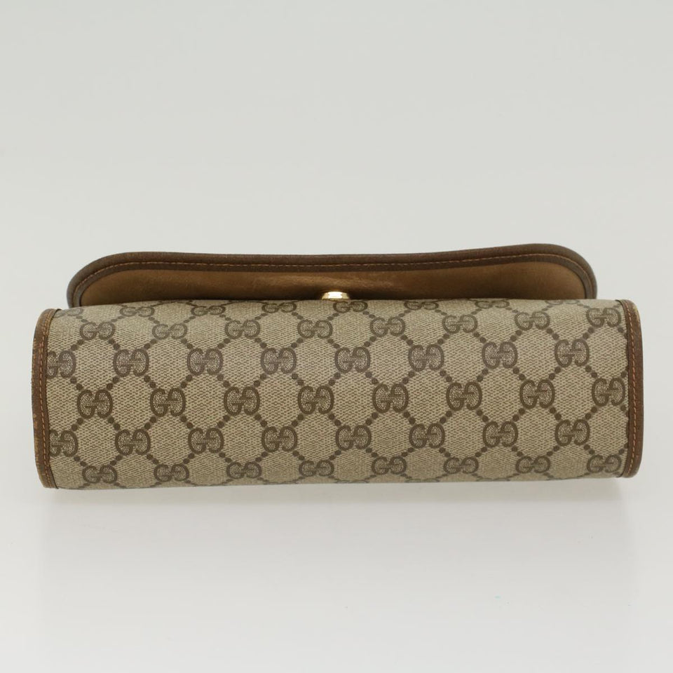 Gucci GG Canvas Web Sherry Line Clutch Bag Beige Red Green 89.01.030 yk7159