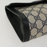 Gucci GG Canvas Sherry Line Clutch Bag PVC Leather Gray Red Navy yk7169