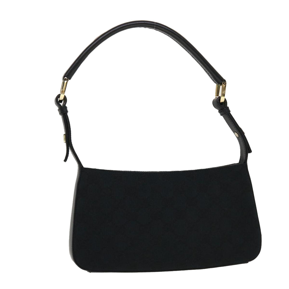 Gucci GG Canvas Shoulder Bag Black 0014285 yk7184