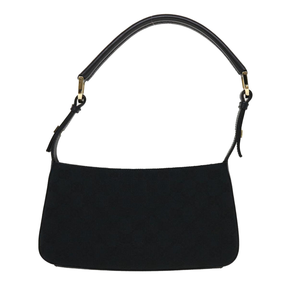 Gucci GG Canvas Shoulder Bag Black 0014285 yk7184