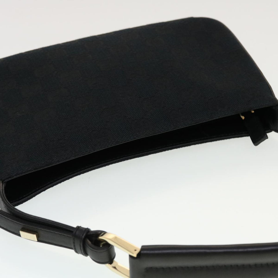 Gucci GG Canvas Shoulder Bag Black 0014285 yk7184