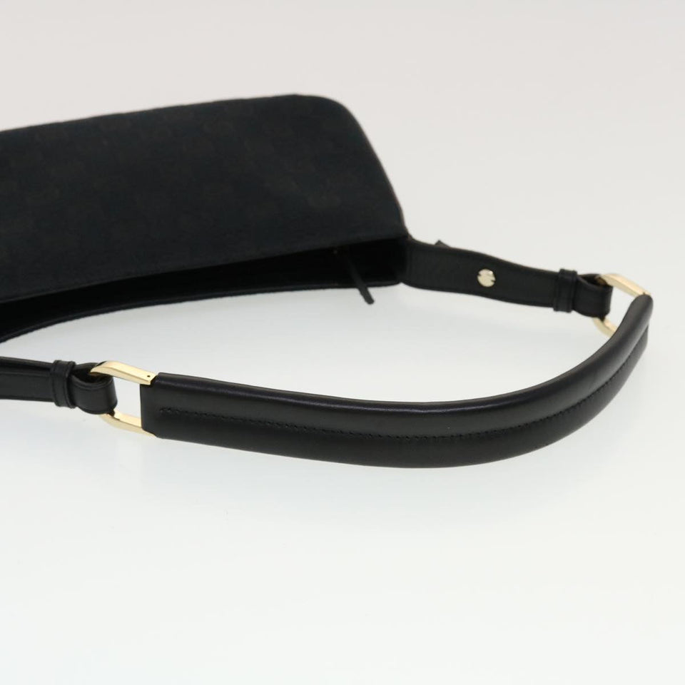 Gucci GG Canvas Shoulder Bag Black 0014285 yk7184