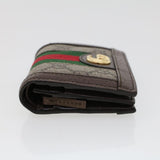 Gucci GG Canvas Web Sherry Line Ofidia Wallet Beige Red Green 523155 yk7191