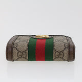 Gucci GG Canvas Web Sherry Line Ofidia Wallet Beige Red Green 523155 yk7191