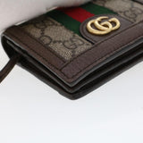 Gucci GG Canvas Web Sherry Line Ofidia Wallet Beige Red Green 523155 yk7191