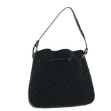 Gucci GG Canvas Shoulder Bag Black yk7193